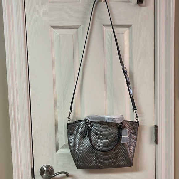 NWT Coach Gunmetal Python purse - Picture 9 of 10